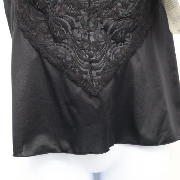 Vanity Fair Camisole Womens 38/44‎ Black Delicate Elegant Romantic Boudoir NWT - Picture 10 of 16